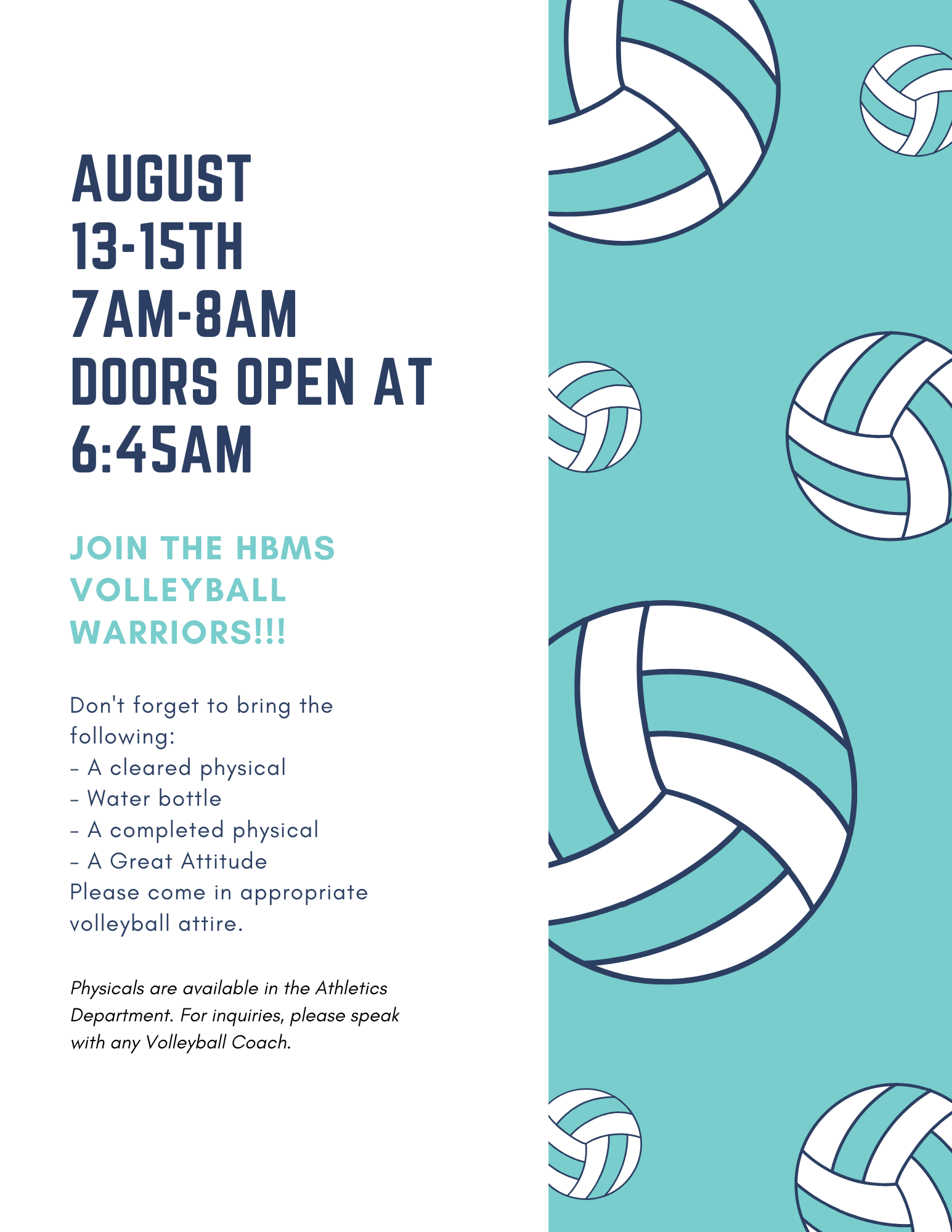  Volleyball Tryouts